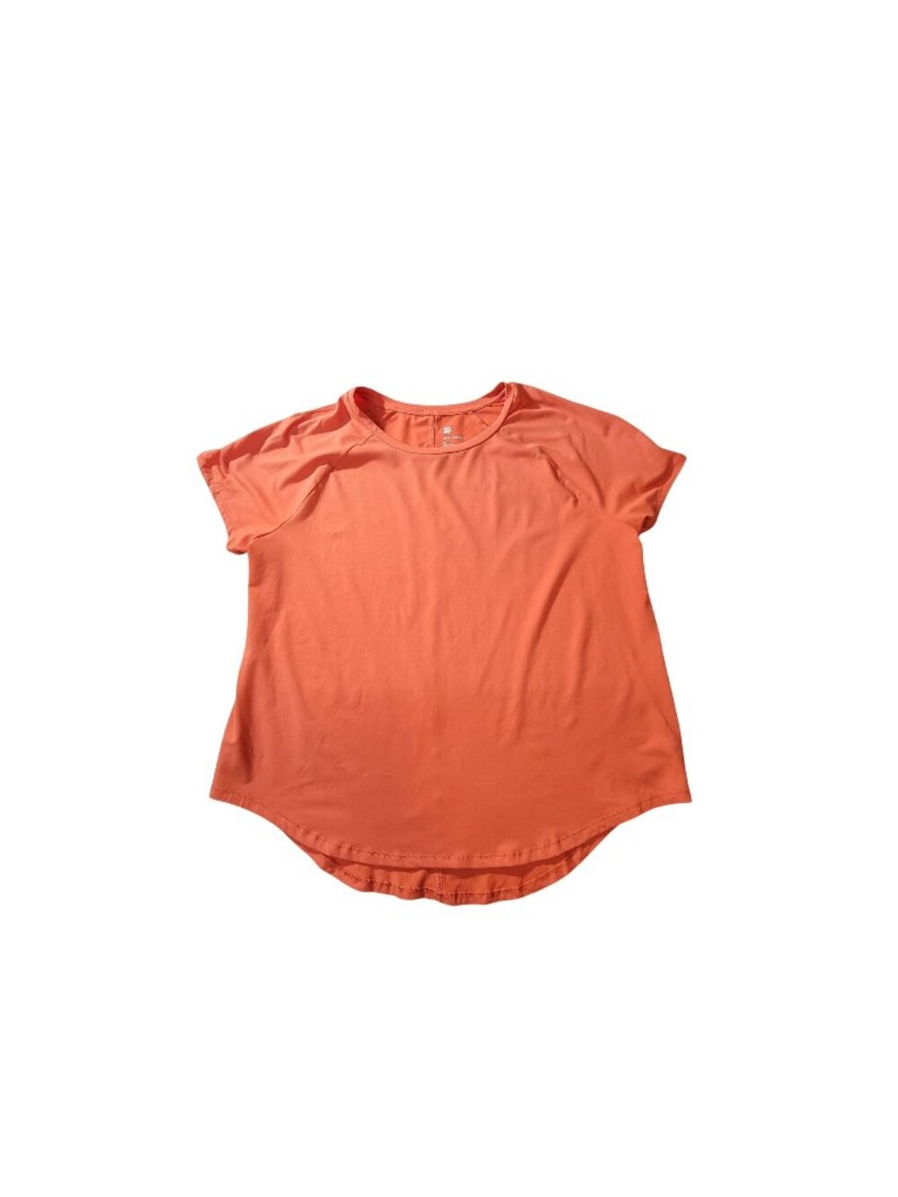 All In Motion Womens Orange High-Low Activewear T-Shirt XXL Recycled Polyester